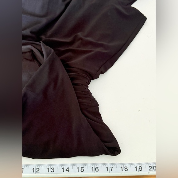 Black Evan Picone ruffled party dress size 8 - Picture 14 of 16